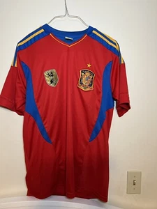 SPAIN NATIONAL TEAM 2010 2011 HOME JERSEY SHIRT SOCCER FOOTBALL CAMISETA L/xl - Picture 1 of 3