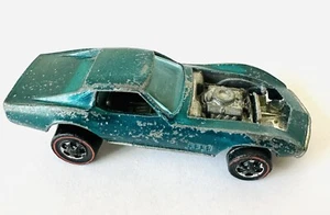 Hot Wheels Redline 1967 Custom Corvette HK Aqua Chevrolet 60s Muscle Car - Picture 1 of 6