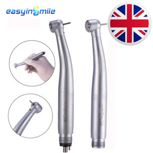 EASYINSMILE Dental High Speed fast Handpiece Air Turbine LED Fiber Optic E-generator 2/4Hole