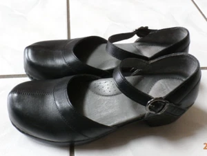 Zapato Zueco Dansko Sally Mary Jane Cuero Negro 39/8.5 Y2k - Imagen 1 de 8