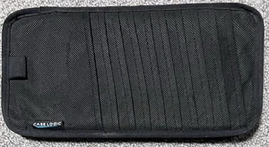 Case Logic Car Visor CD DVD Holder 10 Disc EXCELLENT CONDITION Hook&loop Straps - Picture 1 of 2
