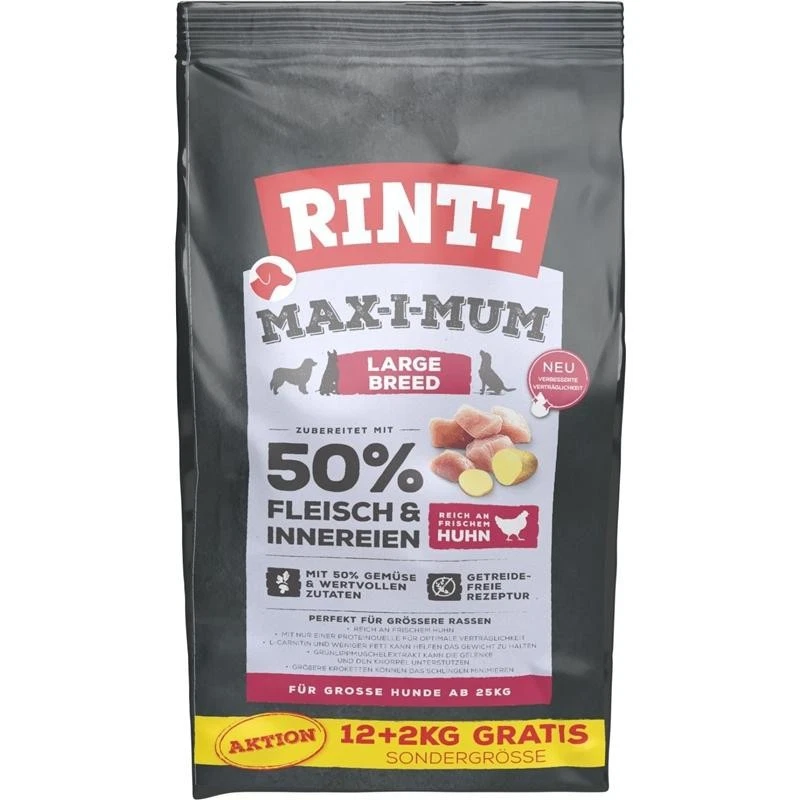 Rinti Max-i-Mum Large Breed 12+2 kg - AKTION  - Trockenfutter für große Hunde - Bild 1 von 1