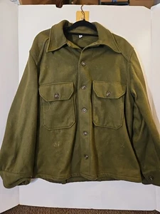 Vintage US Army Cold Weather Field Shirt Wool Blend OG 108 Men's Medium Military - Picture 1 of 7