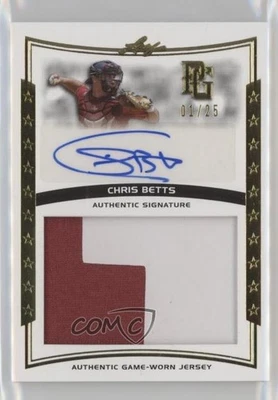 2014 Leaf Perfect Game Showcase Jersey Auto Gold /25 Chris Betts #JA-CB1 Auto - Image 1 of 2