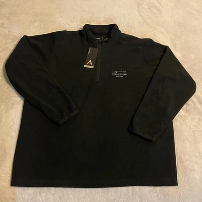 ANTIGUA Hombres Glaciar 1/4 Cremallera Pullover Negro XL Chaqueta Golf Ligera Nuevo Foto 1 de 4