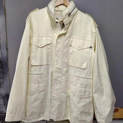 USED A BATHING APE GORE-TEX WHITE CAMOUFLAGE JACQUARD MILITARY JACKET ACCEPTAB - Image 1 of 4