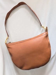 GUCCI Raro Bolso Hobo Marrón Semicircular Grande Cuero Auténtico Usado JAPÓN FS - Imagen 1 de 10