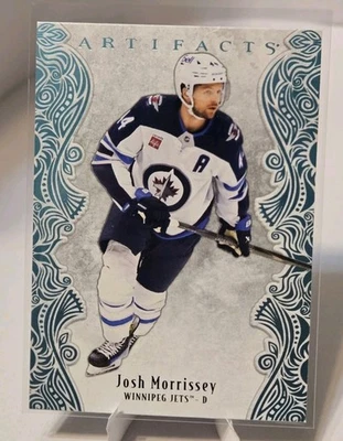 2025-26 Upper Deck Artifacts Sky Blue Josh Morrissey NHL Winnipeg Jets  - Image 1 of 2