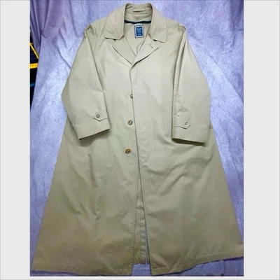 Gabardina impermeable vintage Christian Dior Monsieur 44L beige tostado abrigo largo Foto 1 de 4