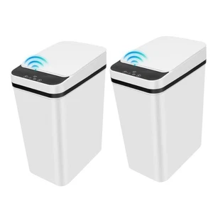 2 Pack Bathroom Trash can,Smart Touchless Trash Can,Automatic Motion Sensor T... - Picture 1 of 6