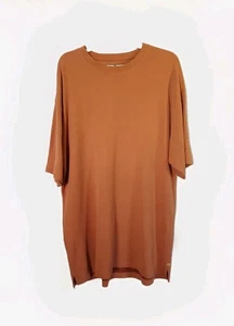 Tommy Bahama 70/30 Seide/Baumwolle Strick Orange T-Shirt Relaxed Fit Herren Größe Large - Bild 1 von 4