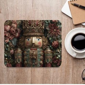 Gilded Nutcracker Mousepad Victorian Baroque Christmas Art Holiday Design - Picture 1 of 6