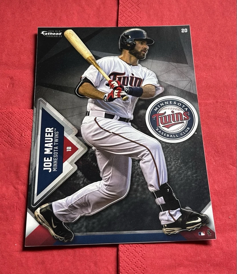 Joe Mauer Minnesota Twins Removable/ Reusable Fathead MINI Sticker - Image 1 of 1
