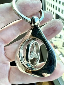 SELTENER Mercedes Benz Vintage Silber Metall Spinner Schlüsselanhänger Anhänger - Bild 1 von 11
