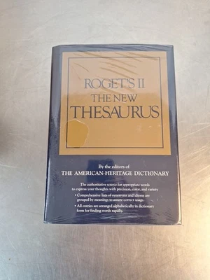 Roget's II 1980 The New Thesaurus Thumb Indexed American Heritage Reference  NEW - Image 1 of 4