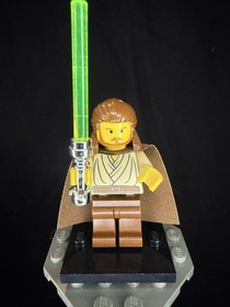 Lego Star Wars Qui-Gon Jinn Minifig sw0027 7204 7171 7161 7121 7101 Chrome hilt