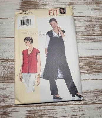 Vogue Today’s Fit Vest Pattern 7065 by Sandra Betzina | Plus Size XL–4XL | 2000s - Image 1 of 3