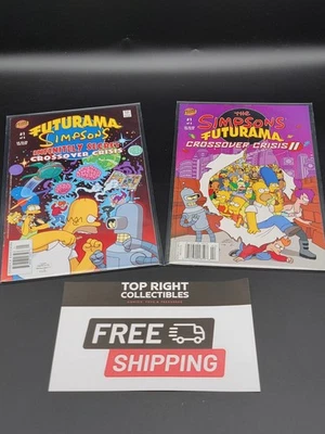 Futurama Simpsons Infinitely Secret Crossover Crisis/II #1 Set of 2 - Image 1 of 4