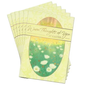 LOT OF 6 HALLMARK RELIGIOUS EASTER Cards + Envelopes, Warm Thoughts Of You - Picture 1 of 5