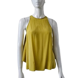 Sass & Bide Silk Chartreuse Top Tank Size 8 - Picture 1 of 8