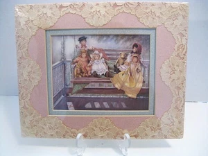 VTG Jackson Ducote Signed Fine Art Print Antique Dolls 2Layered Lace Matt SEALED - Picture 1 of 5