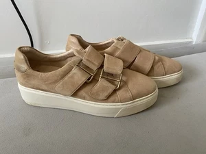 Frankie 4 Harper Brown Suede Hook And Loop Shoes Size 11  - Picture 1 of 8