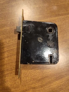 Antikes viktorianisches Durchgangs-Einsteckschloss, für Skelettschlüssel Y & T - Bild 1 von 4