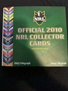2010 NRL Rugby League Official Collector Card Album Daily Telegraph.Complete Set