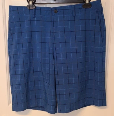 Pantalones Cortos Hombre Ben Hogan Golf Azul Cuadros Comodos Cintura Talla 34 Muy Buen Estado Foto 1 de 4