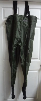 Allen Fox River Stockingfoot Chest Waders Small Men's Size Green   -28 - Image 1 of 4
