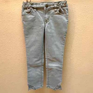 Cat & Jack Super Skinny Olive Green Jeans Girls Size 7 - Picture 1 of 11