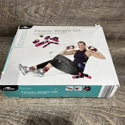 Crane Fitness Weight 6 Piece Set 2lb. Soft Dumbbells 1lb. Ankle & Glove Weights - Image 1 of 4