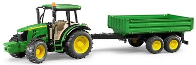 BRUDER - Tracteur JOHN DEERE 5115 M avec remorque basculante 2 essieux jouet ... - Photo 1/2