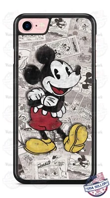Funda de teléfono clásica vintage de Mickey Mouse para iPhone 16 15 Samsung A15 S24 Google Foto 1 de 4