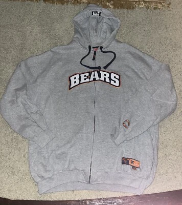 Chicago Bears Sudadera con Capucha Cremallera Completa Hombres 2XL Pecho Completo Bordado TOTALMENTE NUEVA Foto 1 de 4