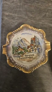 Garmisch-Partnkirchen Germany Souvenir 3.75" Square Porcelain Ashtray 1182 - Picture 1 of 5