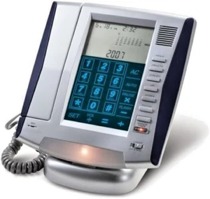 Altavoz fijo Teléfono Intermitente Identificador de llamadas, Calendario LCD Panel táctil Teclado grande - Imagen 1 de 3