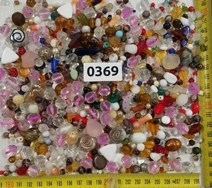 Glasperlen Böhmen ca. 30er-80er Jahre 200 Gramm Rosa/ Pinktöne - Bild 1 von 3