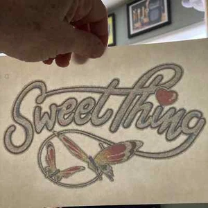Vintage Heat Transfer Iron On Sweet Thing Glitter Roach Inc. 1978 - Picture 1 of 6