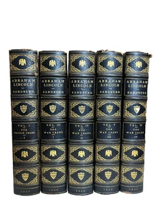 SELTENE BÜCHER Abraham Lincoln - nur 5 Bände - Band 2 fehlt - Leder - Bild 1 von 5