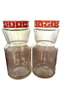 2 X FLAVOR BUDS 100% PURE COFFEE 6 Ounce Glass Jar Bottle w/ Original Lid @273 - Picture 1 of 5