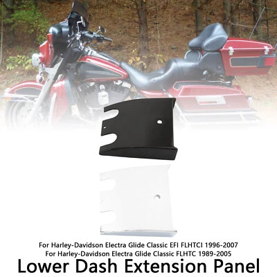 Lower Dash Extension Panel Fit For Electra Glide Road Glide FLHT FLTC 89~07 Foto 1 de 4