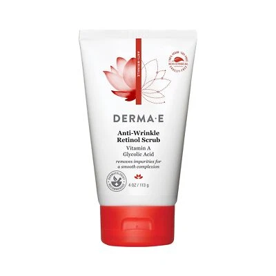 DERMA E Anti Wrinkle Exfoliating Scrub 0.67oz Pack of 6 Natural Clean Beauty - Image 1 of 4