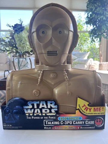 Star Wars POTF C-3PO Electronic Talking Carry Case for Figures & Accessories VTG Cover