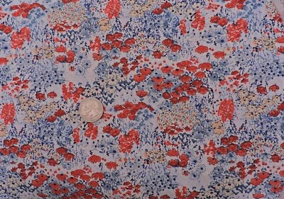 100% Cotton Fabric Little Flowers of Spring on White - By the Yard - Image 1 of 3