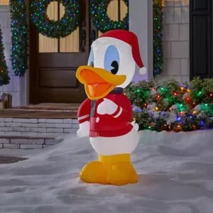 3.5' GEMMY DISNEY'S DONALD DUCK CHRISTMAS Airblown Lighted Yard Inflatable - Picture 1 of 1