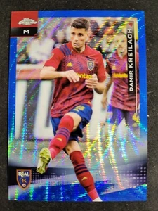 2021 Topps Chrome MLS Damir Kreilach BLUE WAVE REFRACTOR /199 Salt Lake - Picture 1 of 3
