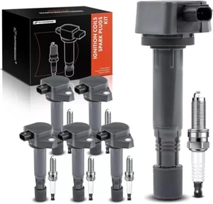 6 Ignition Coil Pack and Iridium Spark Plugs for Honda Pilot 2009-2015, Ridgelin - Picture 1 of 8
