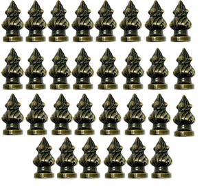Commercial Electric 751 543 Antique Brass Lamp Finial for Standard Harps, 30 Pcs - Picture 1 of 9