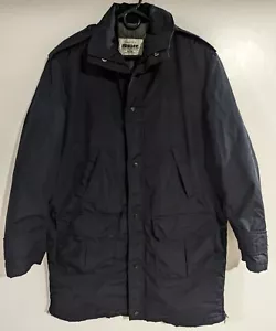 BLAUER USA Gore-Tex Winter Black Parka Jacket Coat Quilted Liner Mens Medium L - Picture 1 of 8